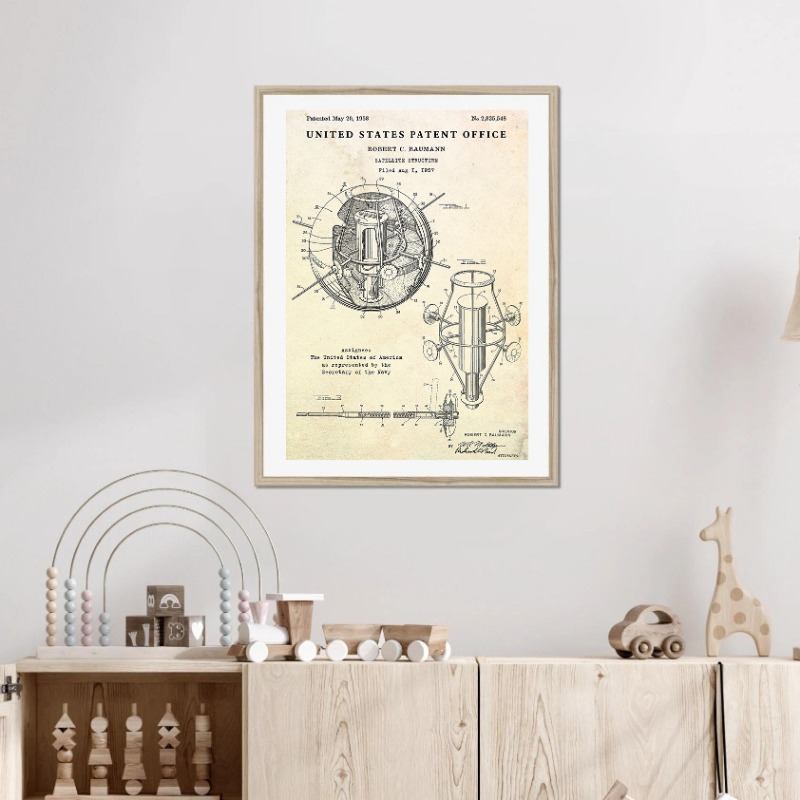 Vintage Flying Saucer UFO Blue - Star Map Poster review and price